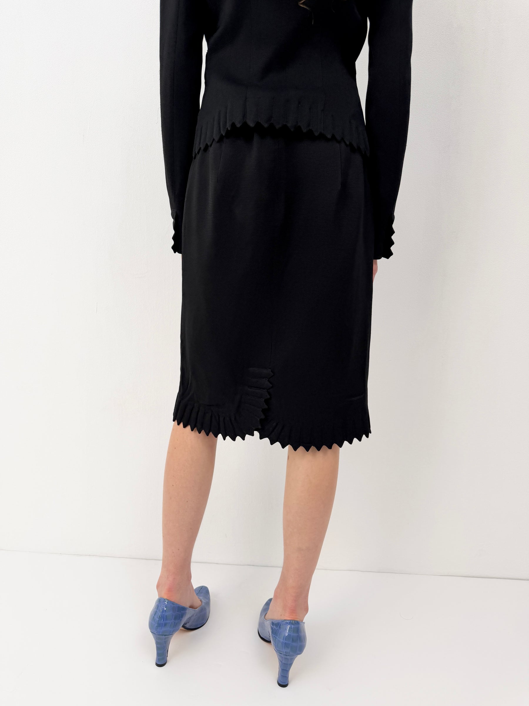 Galliano Black Notched Set