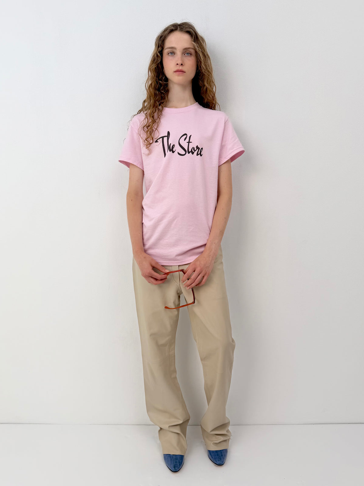 Beige Leather Pants