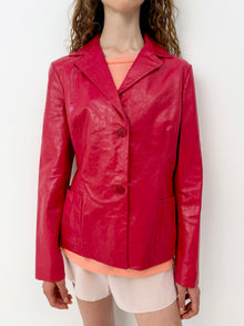 Jil Sander Red Leather Jacket thumbnail 2