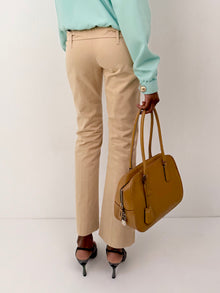 Prada Beige Belted Pants thumbnail 2