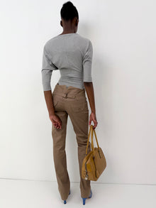 Dolce & Gabbana Brown Buttoned Pants thumbnail 2
