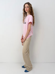 Beige Leather Pants thumbnail 3