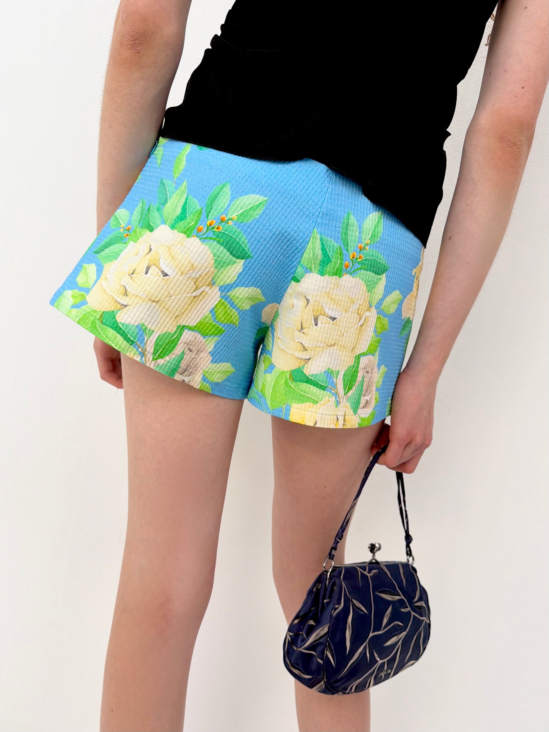 Flowers Mini Shorts