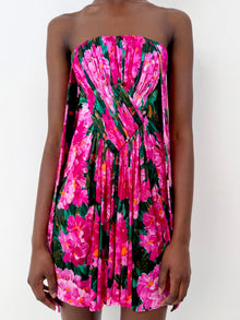 Balenciaga Floral Pleated Dress thumbnail 3