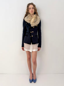 Balenciaga Fur Collar Blazer thumbnail 3