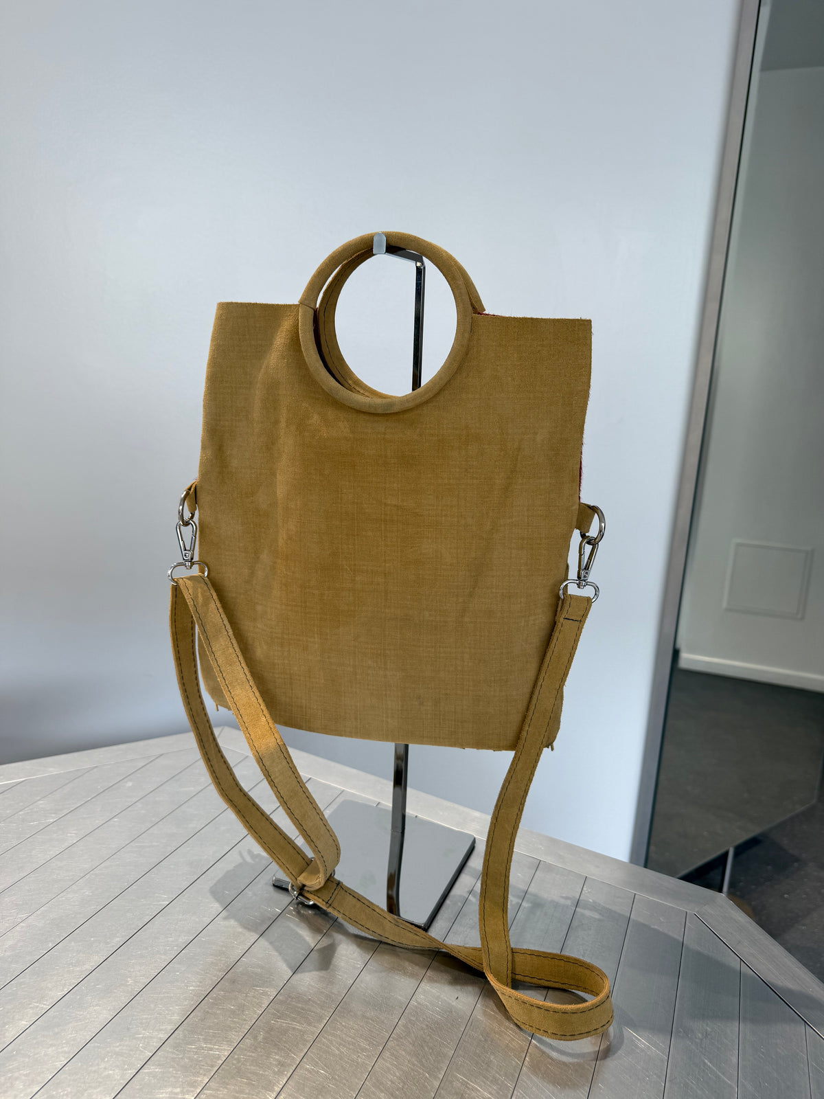 Suede Leather & Pony Hair Bag