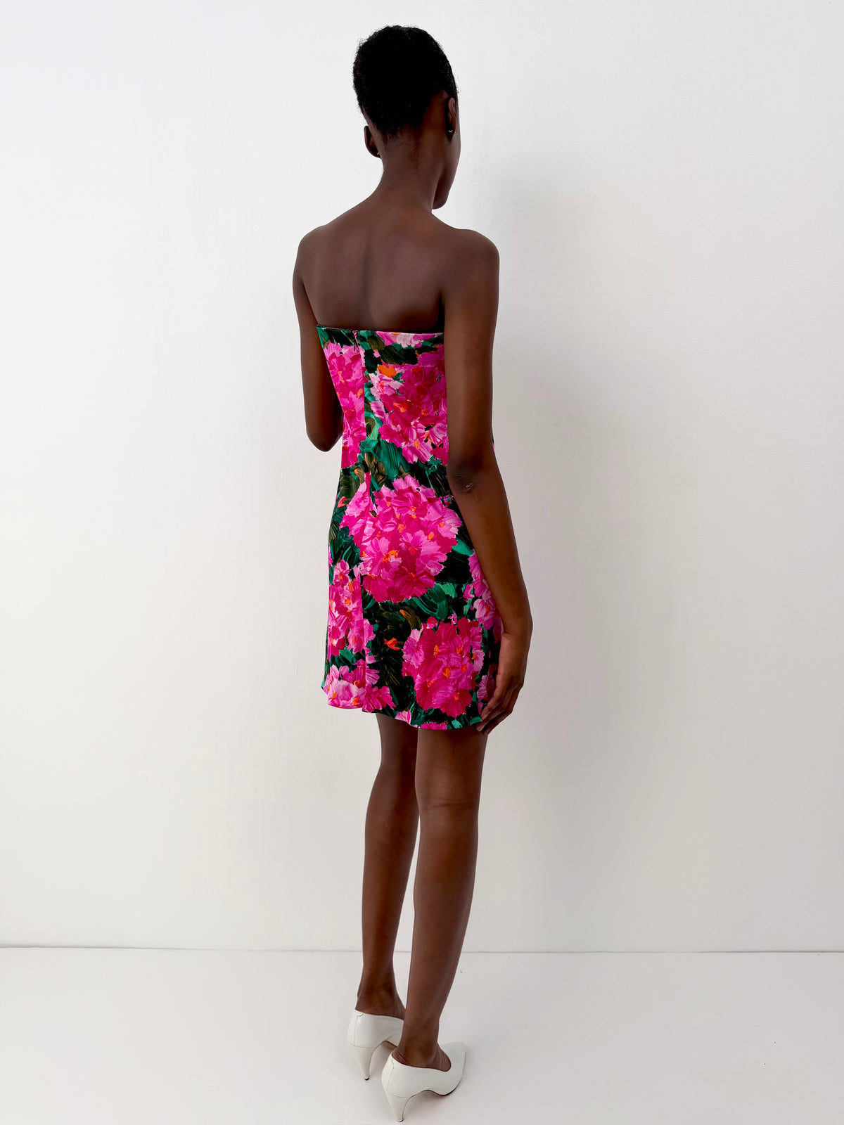 Balenciaga Floral Pleated Dress