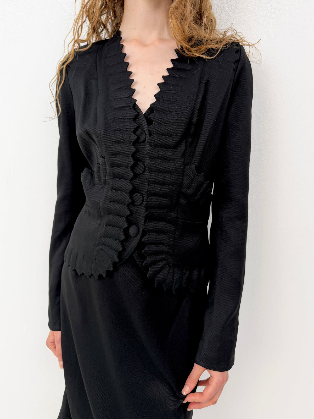 Galliano Black Notched Set