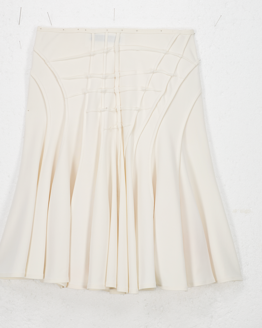 Plein Sud White Skater Skirt
