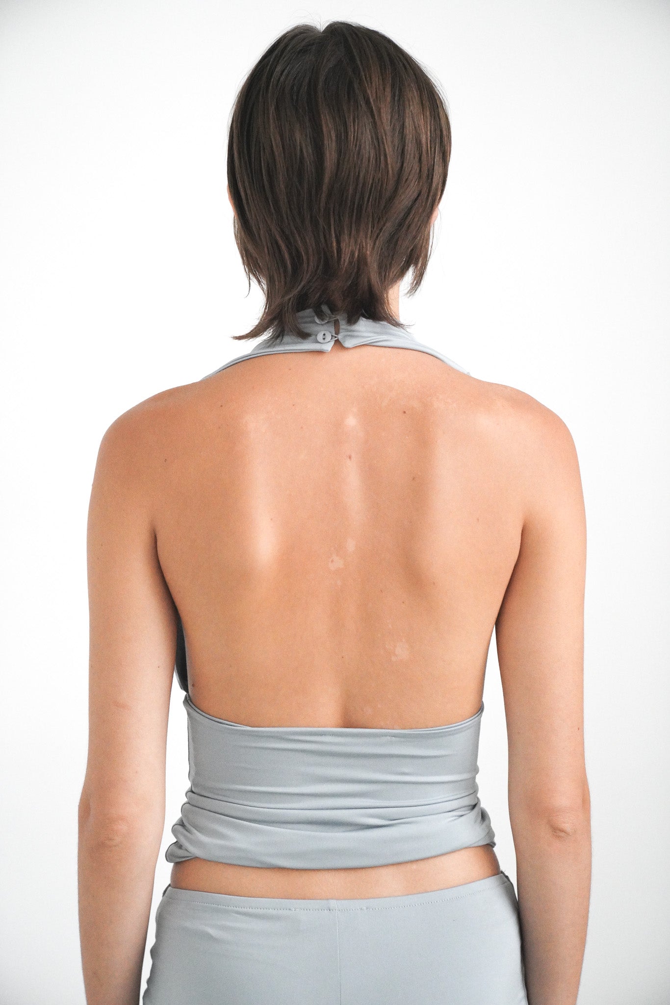Backless Top - Pearl Grey