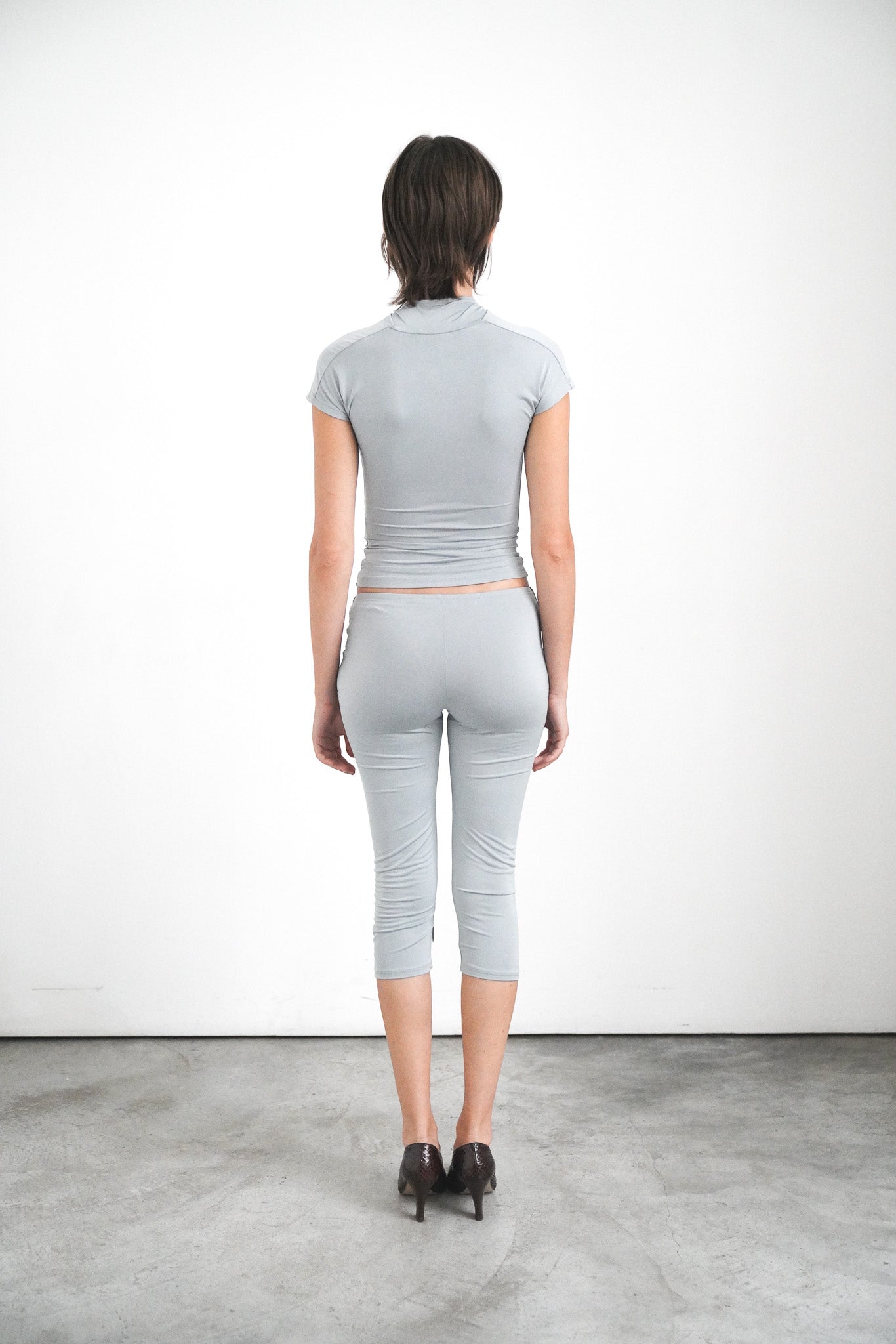 Backless Top - Pearl Grey