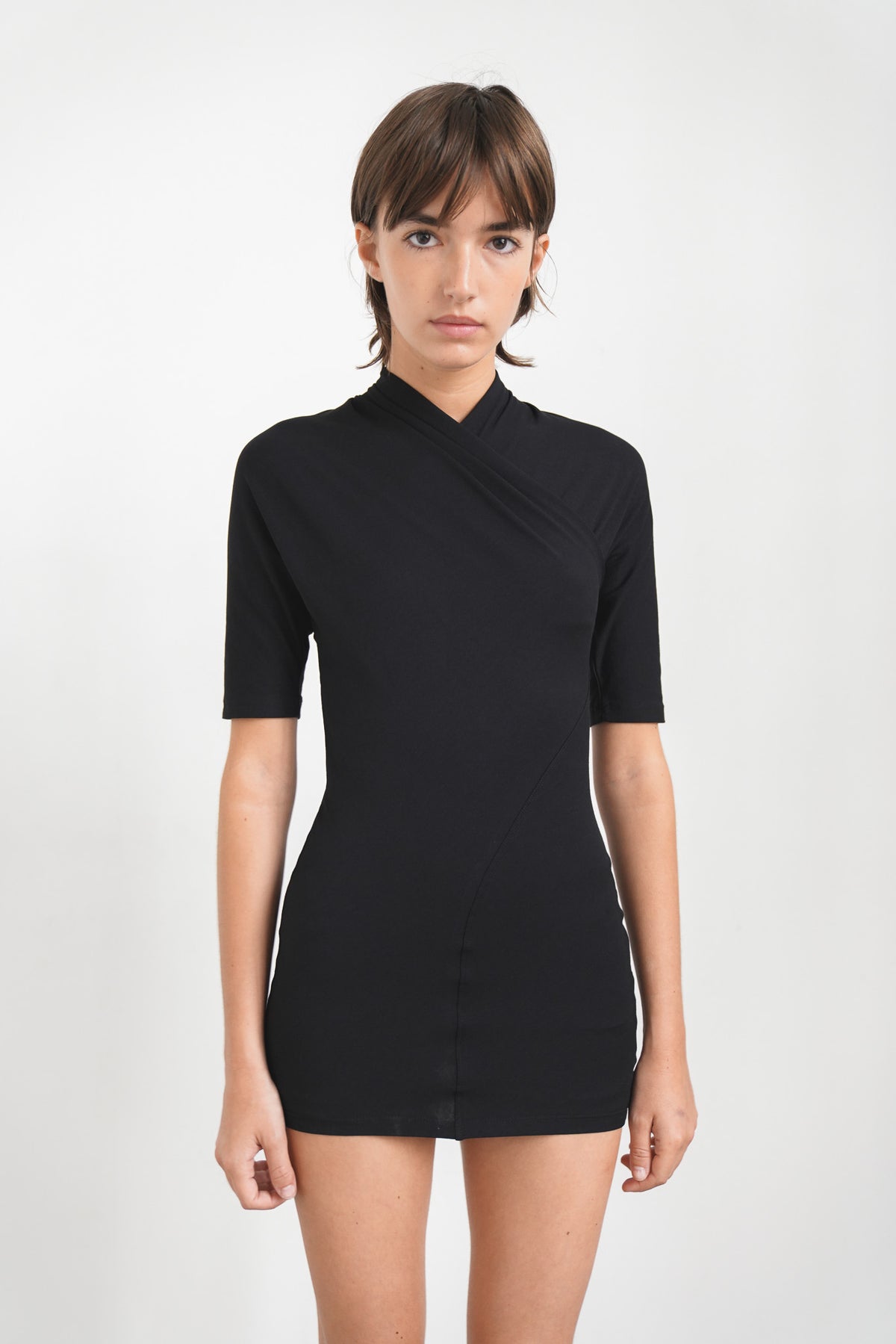 Drapée Dress - Black - additional