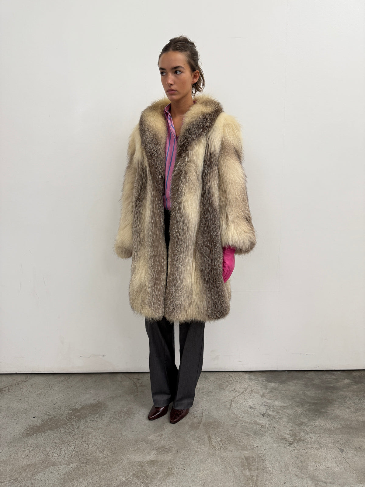 White Fox Fur Coat - additional