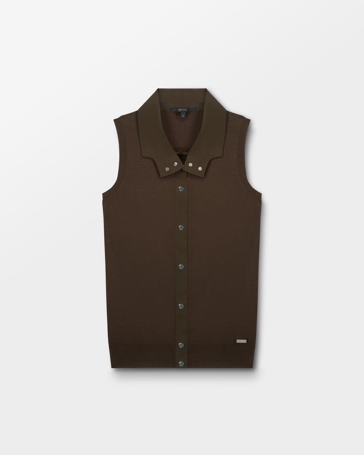Gucci Wool Buttoned Sleeveless Top