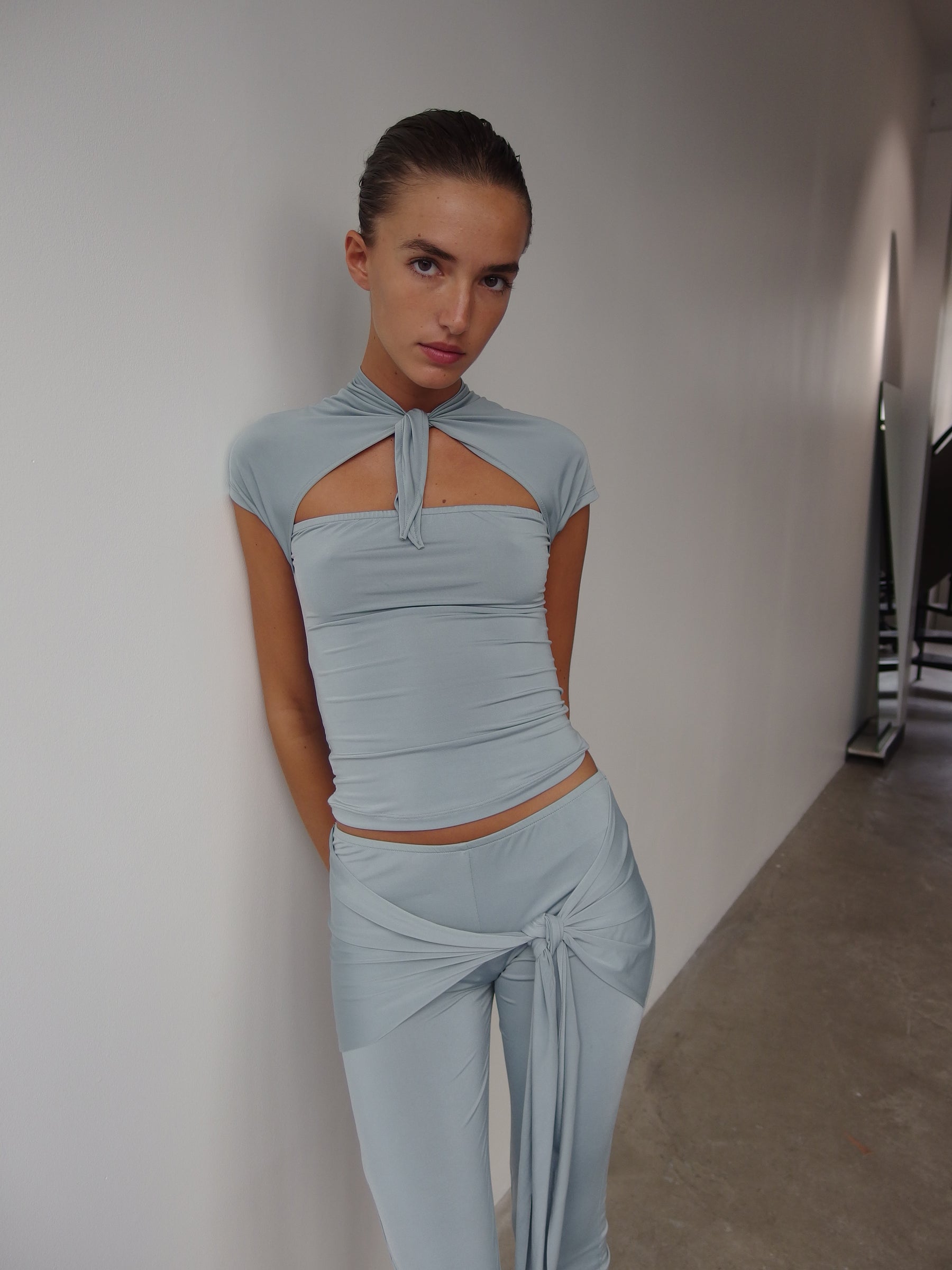 Daphne Top - Pearl Grey
