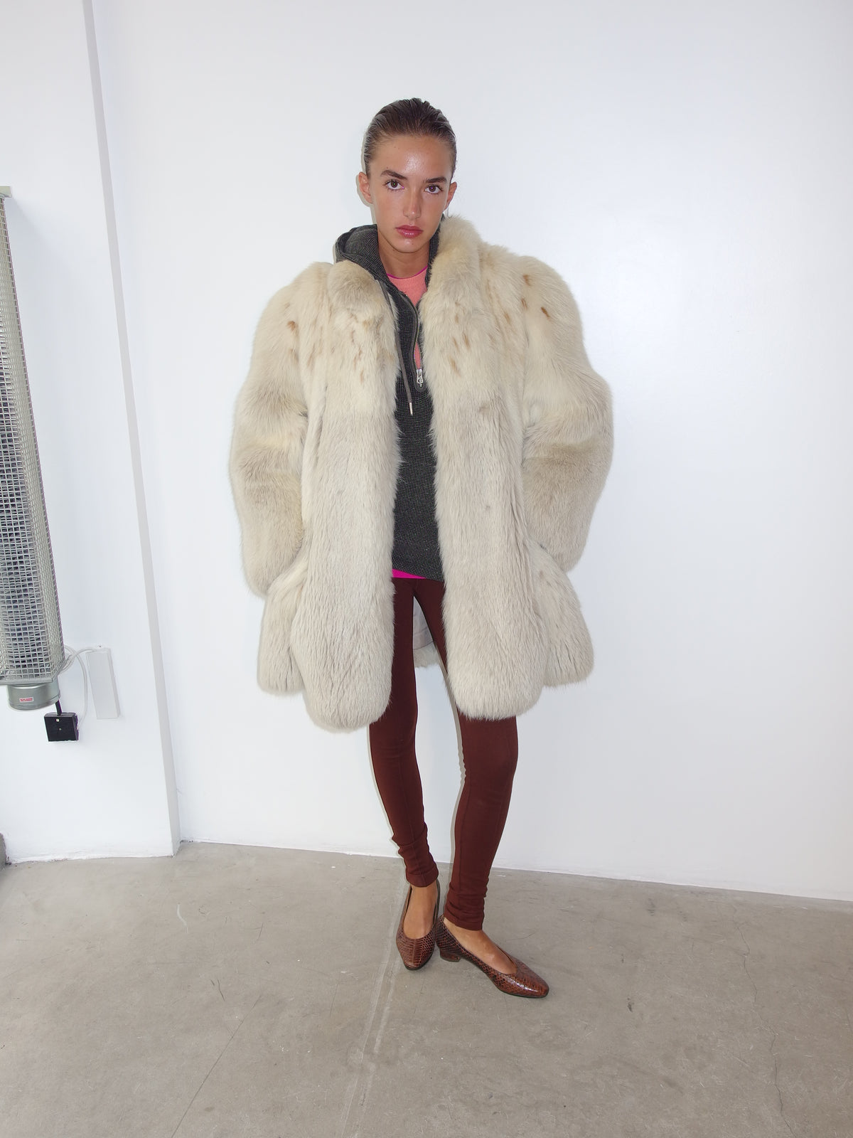 White Fox Lynx Fur Coat - additional