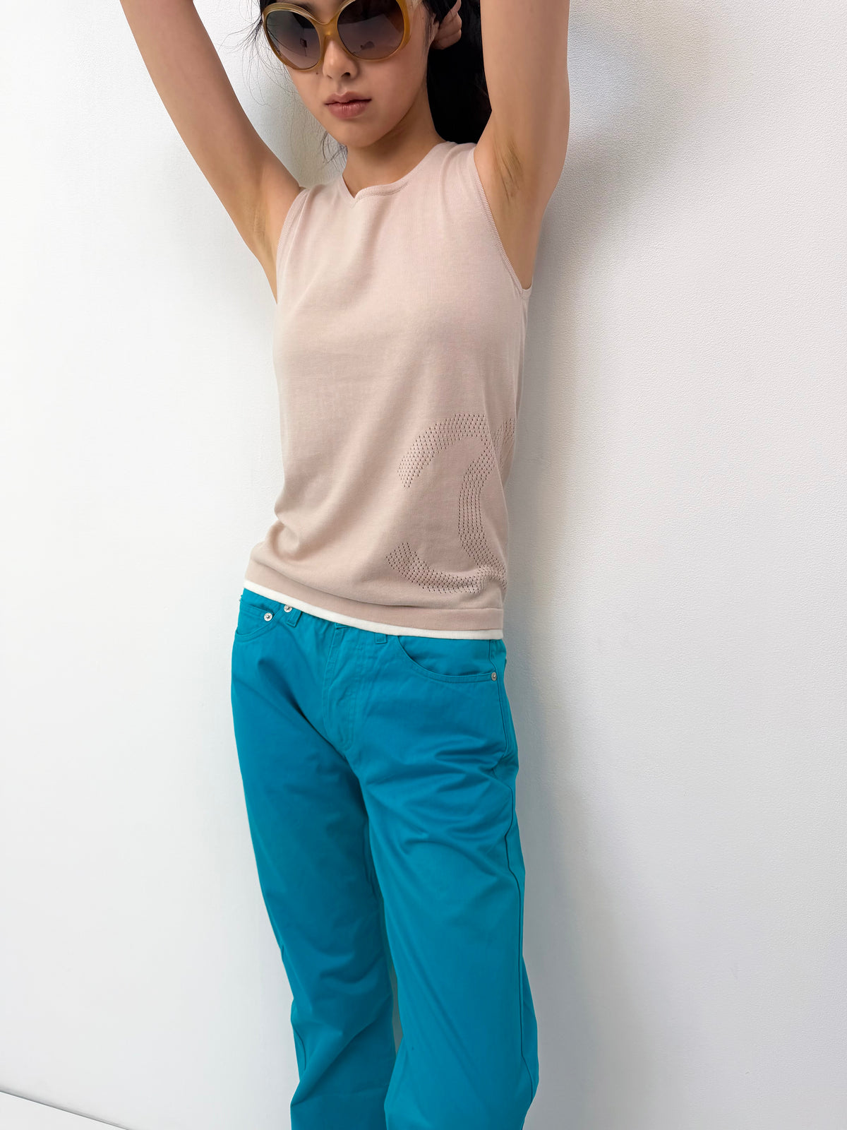 Turquoise Dries Van Noten Pants