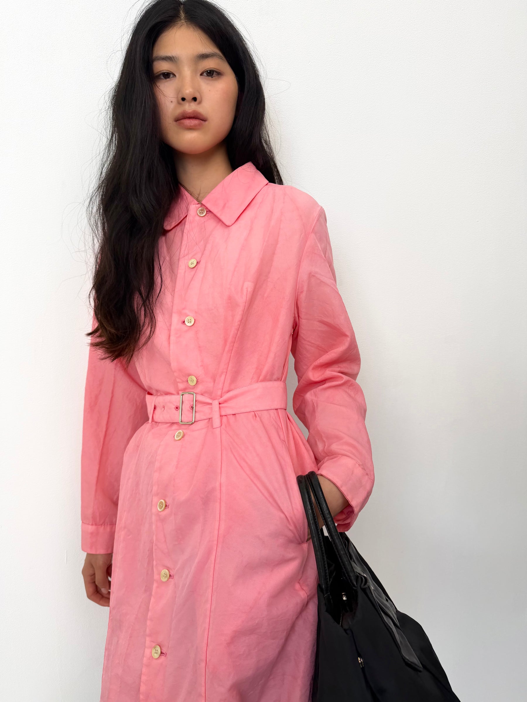 Comme des Garçons Pink Trench Coat