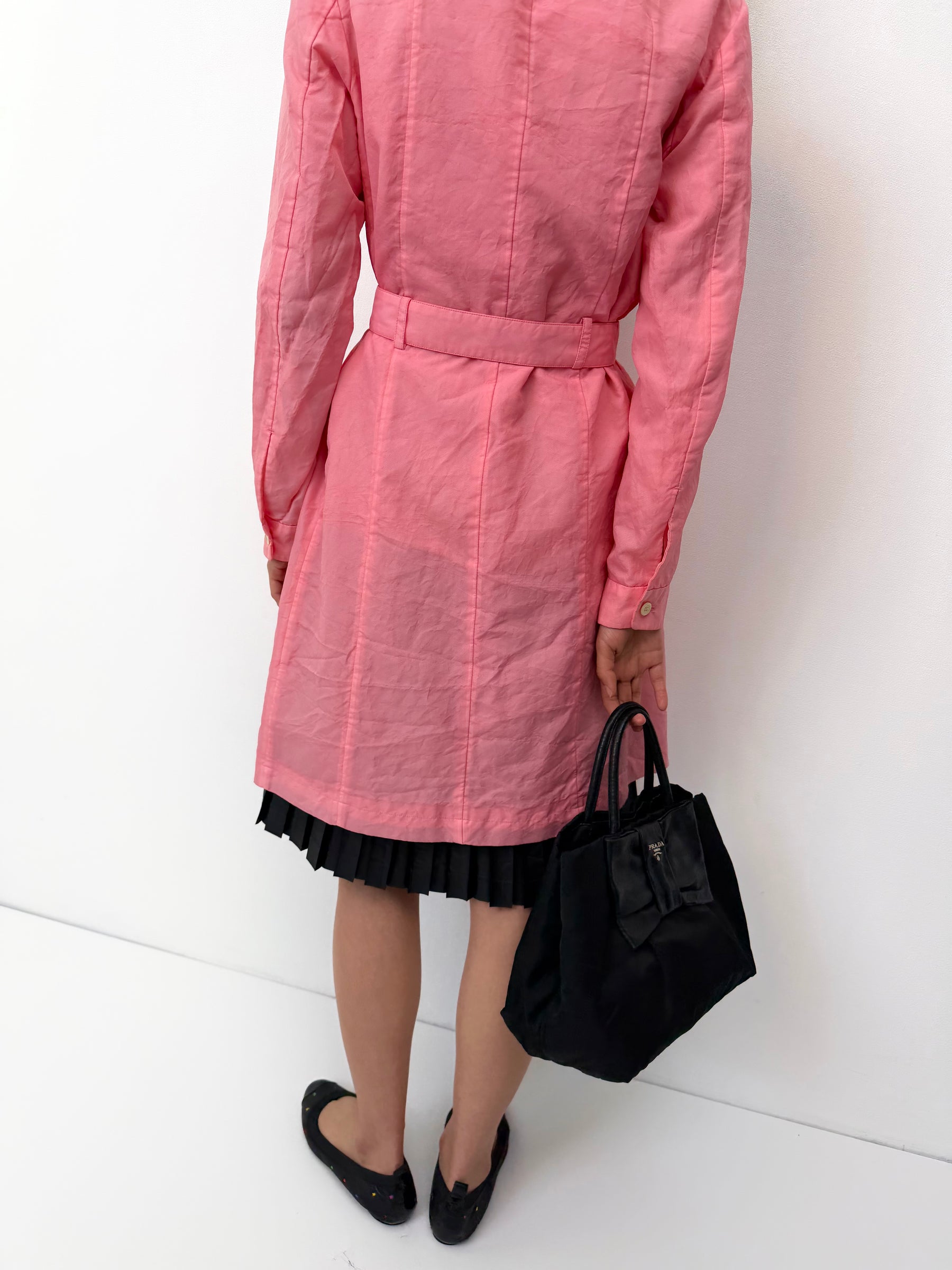 Comme des Garçons Pink Trench Coat