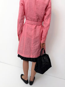 Comme des Garçons Pink Trench Coat thumbnail 3