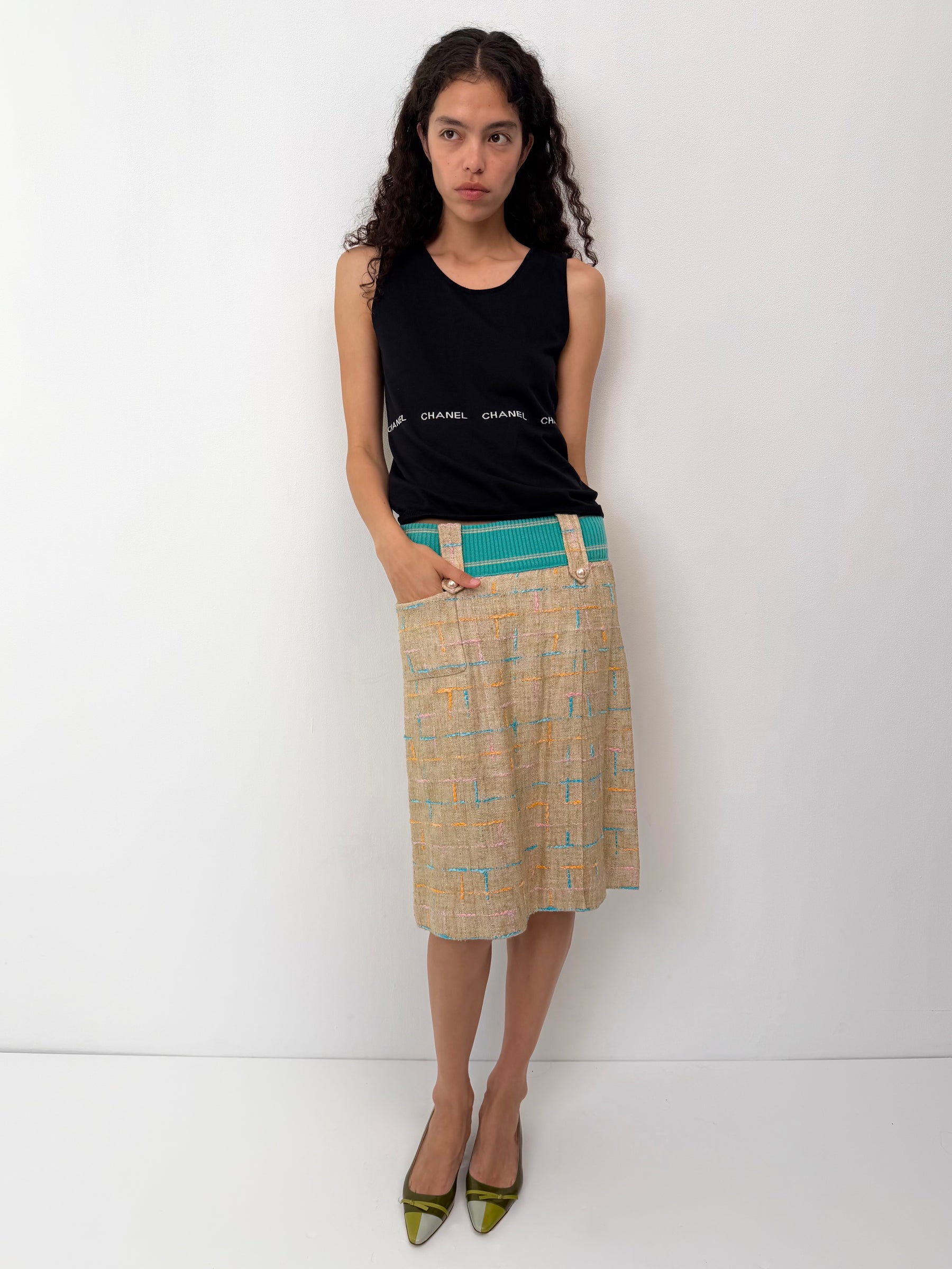 Chanel SS01 Tweed Skirt