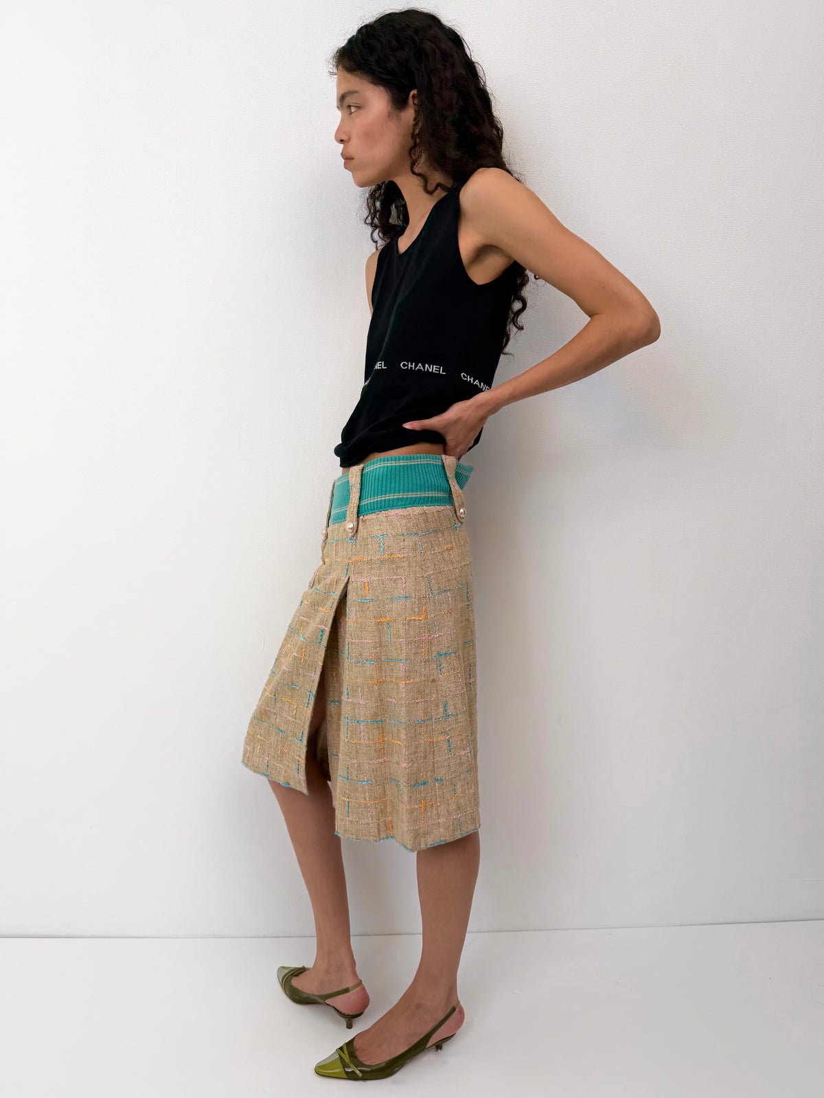 Chanel SS01 Tweed Skirt