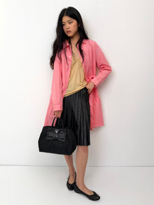 Comme des Garçons Pink Trench Coat thumbnail 7