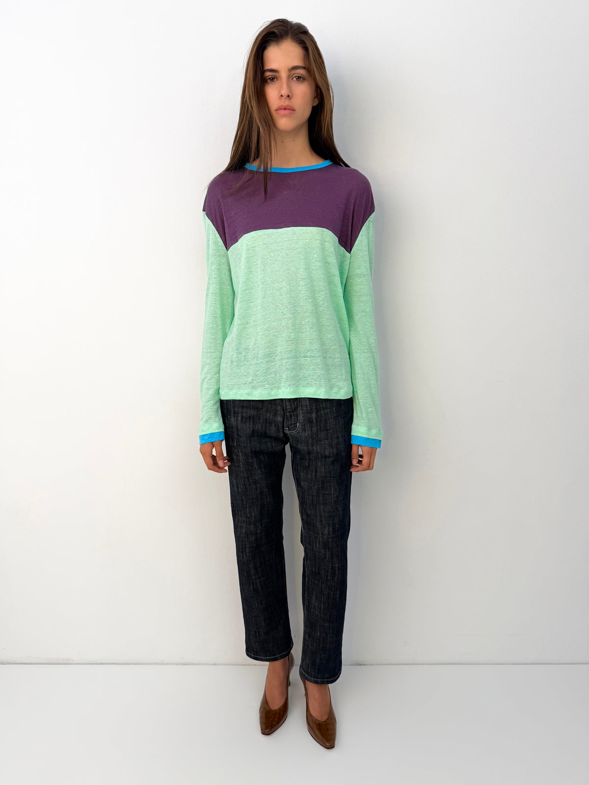 Patched Linen Longsleeve