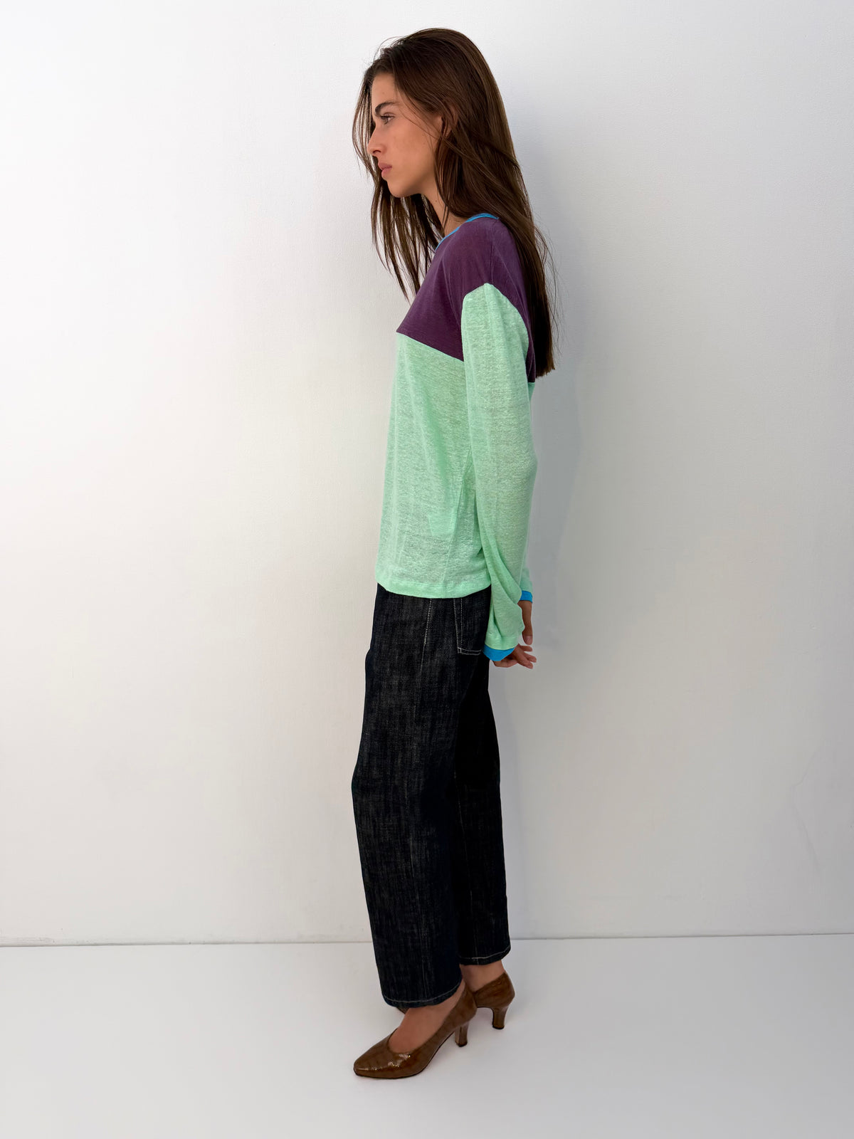 Patched Linen Longsleeve