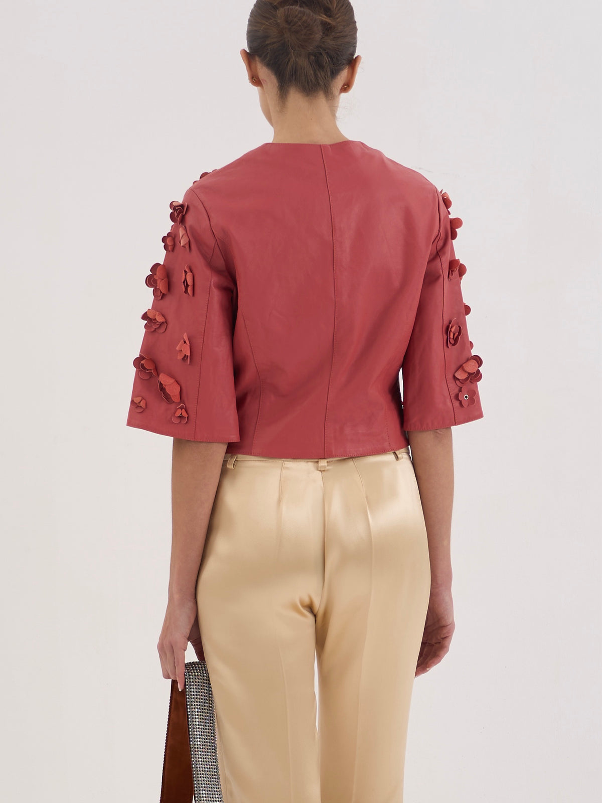 Leather Cropped Jacket - Anna Rita N - additional