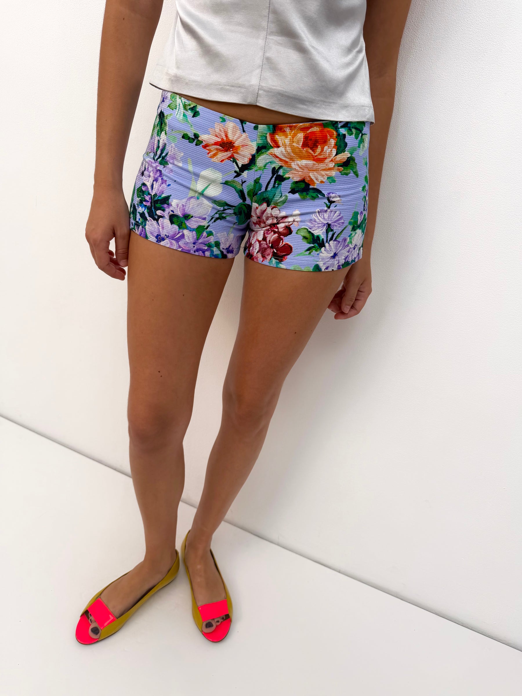 Flowers Mini Shorts