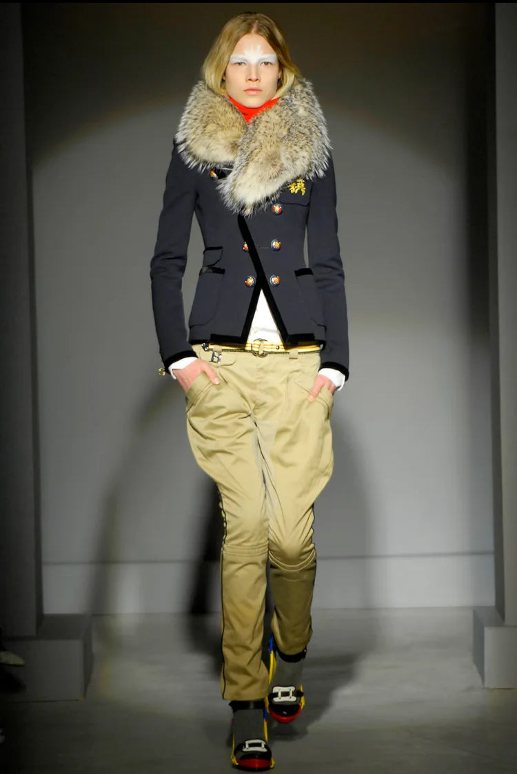 Balenciaga FW07 Fur Collar Blazer
