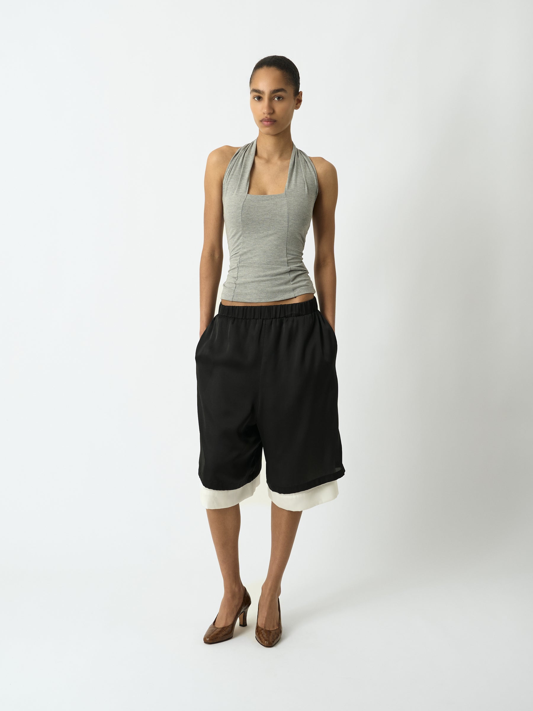 Silk Double Layered Shorts