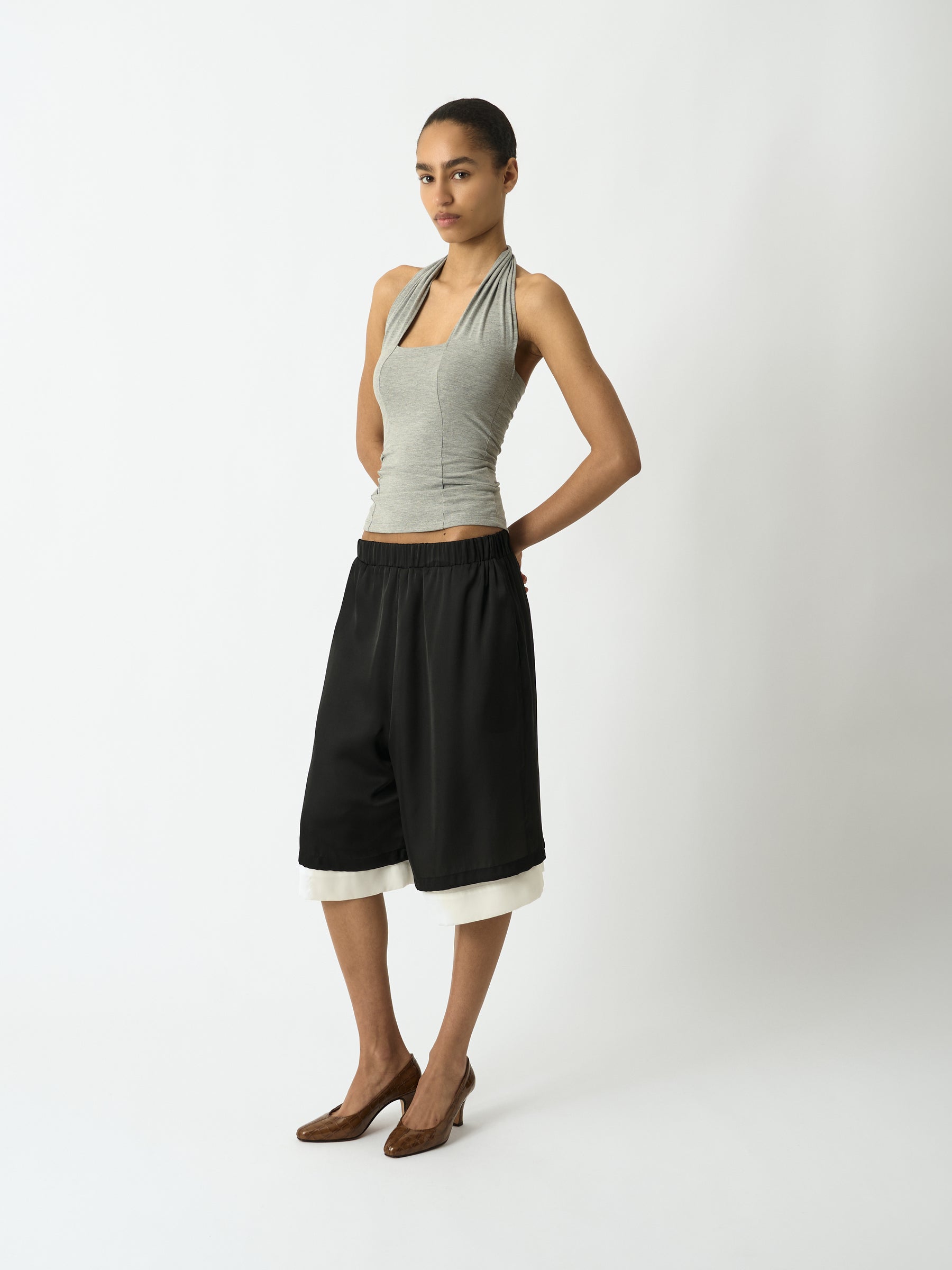 Silk Double Layered Shorts