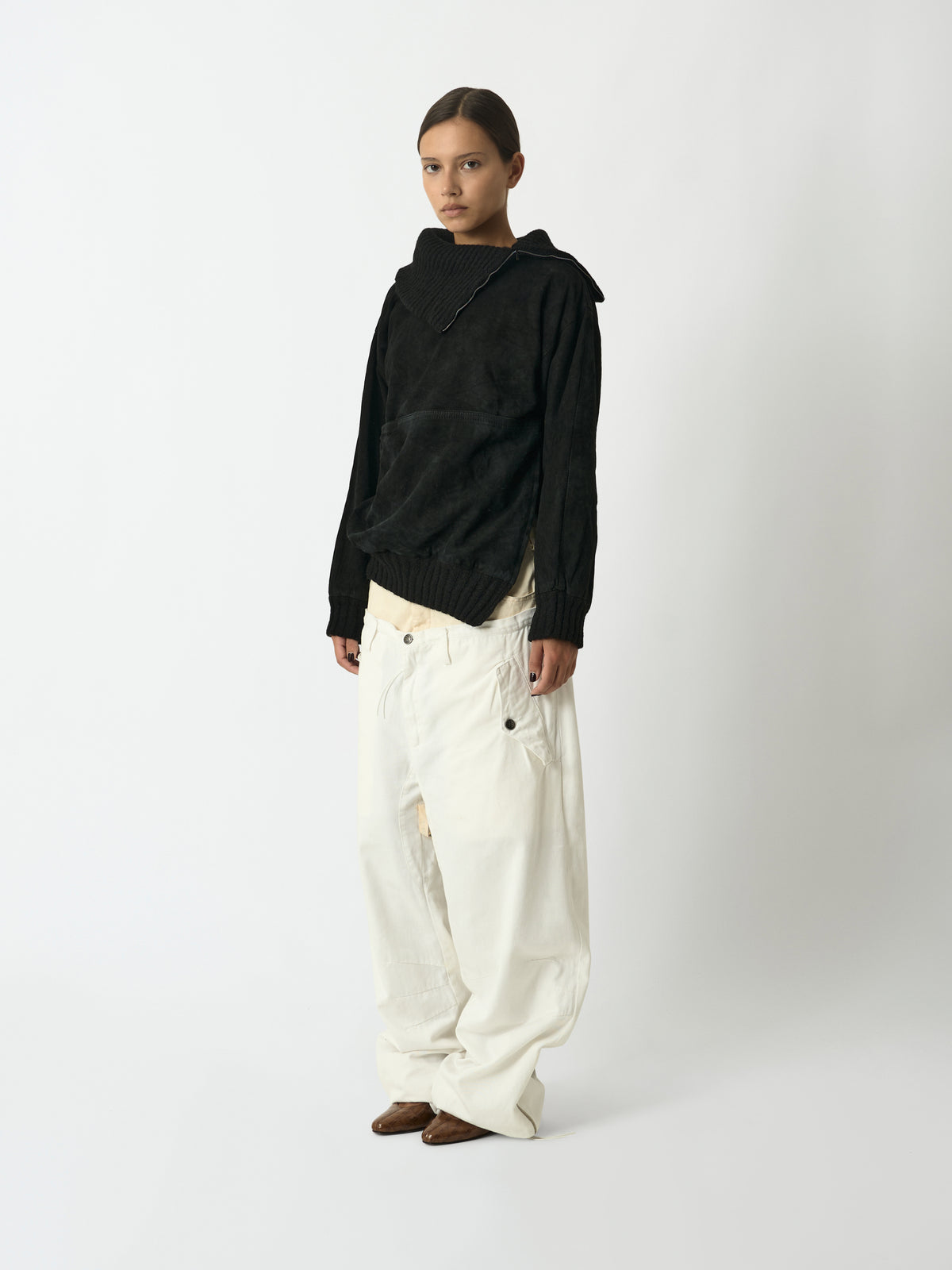 Wool and Suede Sweater - Prada - additional