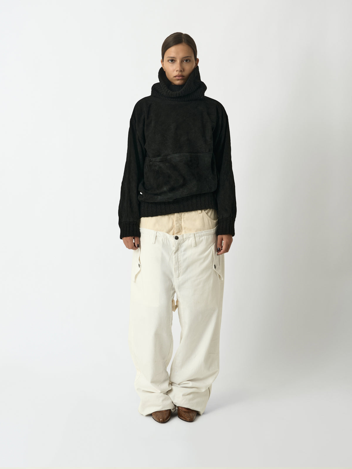 Wool and Suede Sweater - Prada - additional