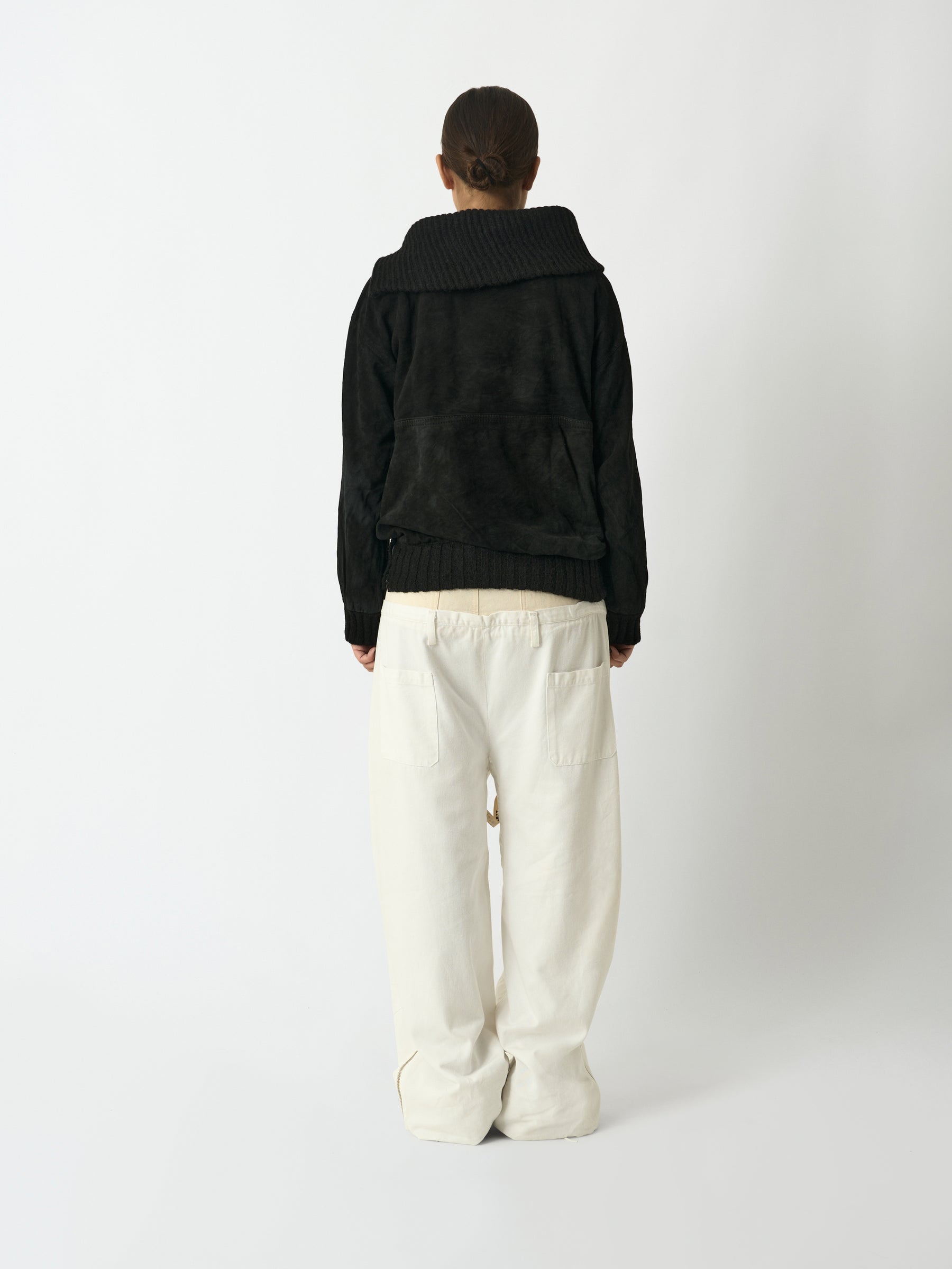 Wool and Suede Sweater - Prada
