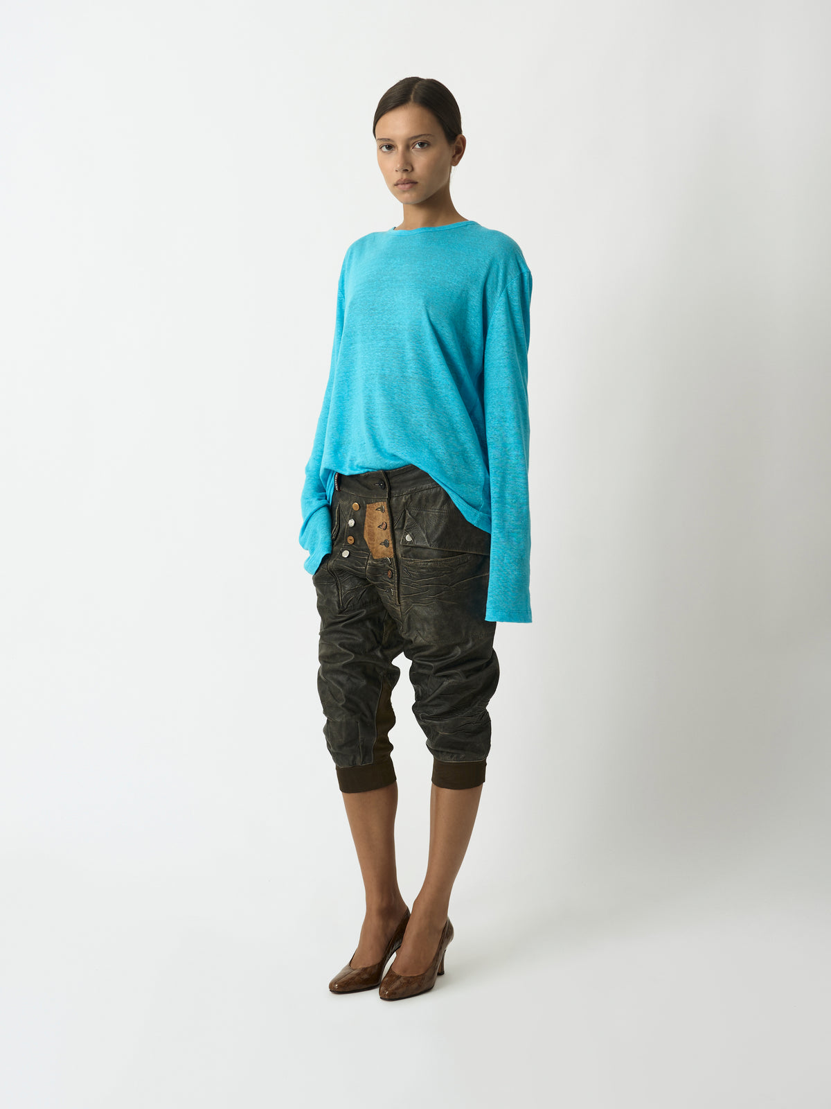 Leather Capri - Marithé François Girbaud - additional