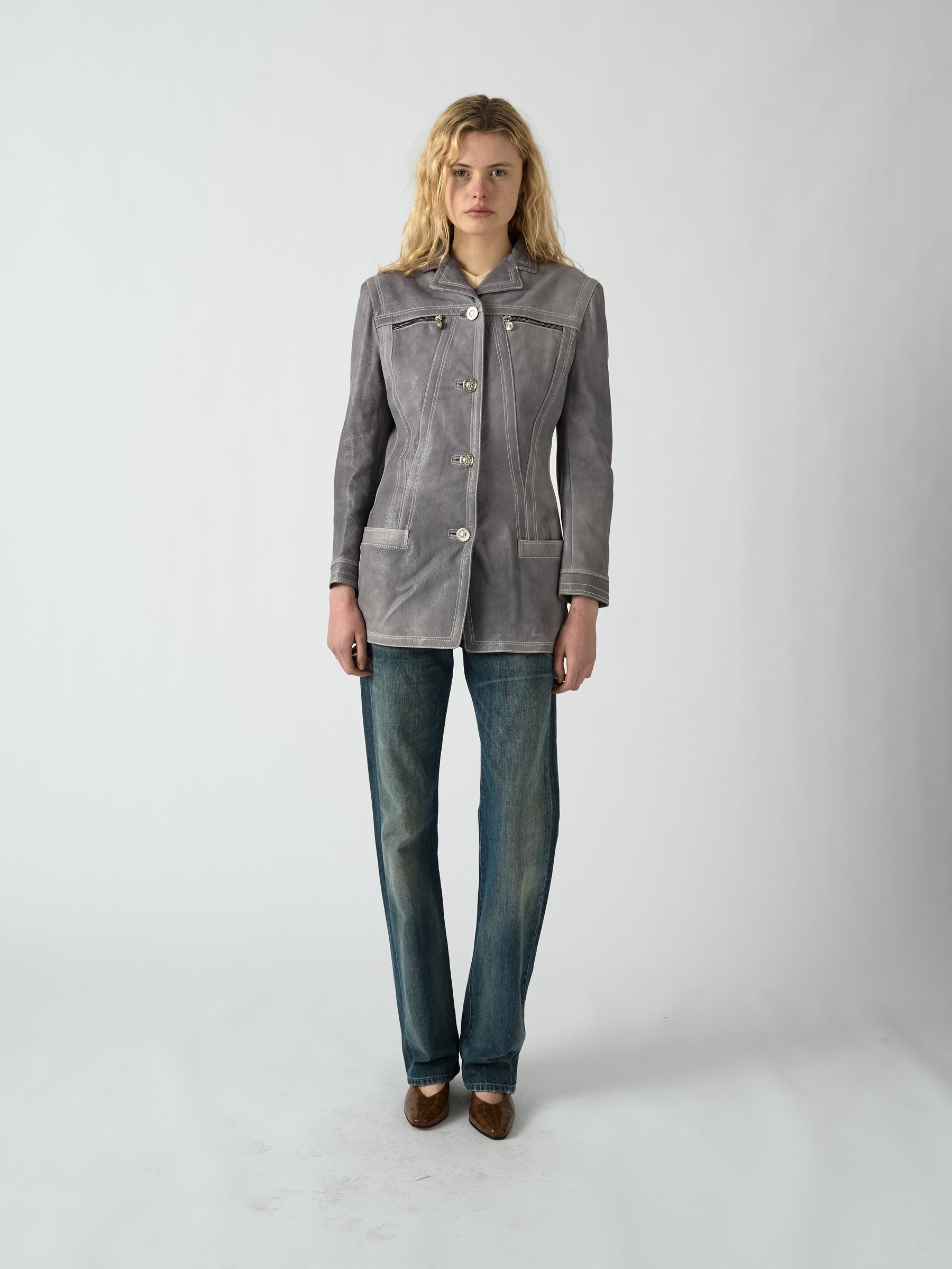 Leather Jacket - Versace