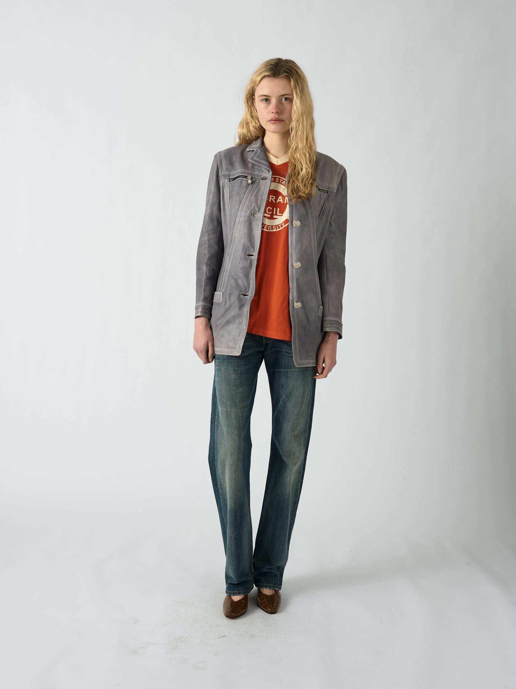 Leather Jacket - Versace