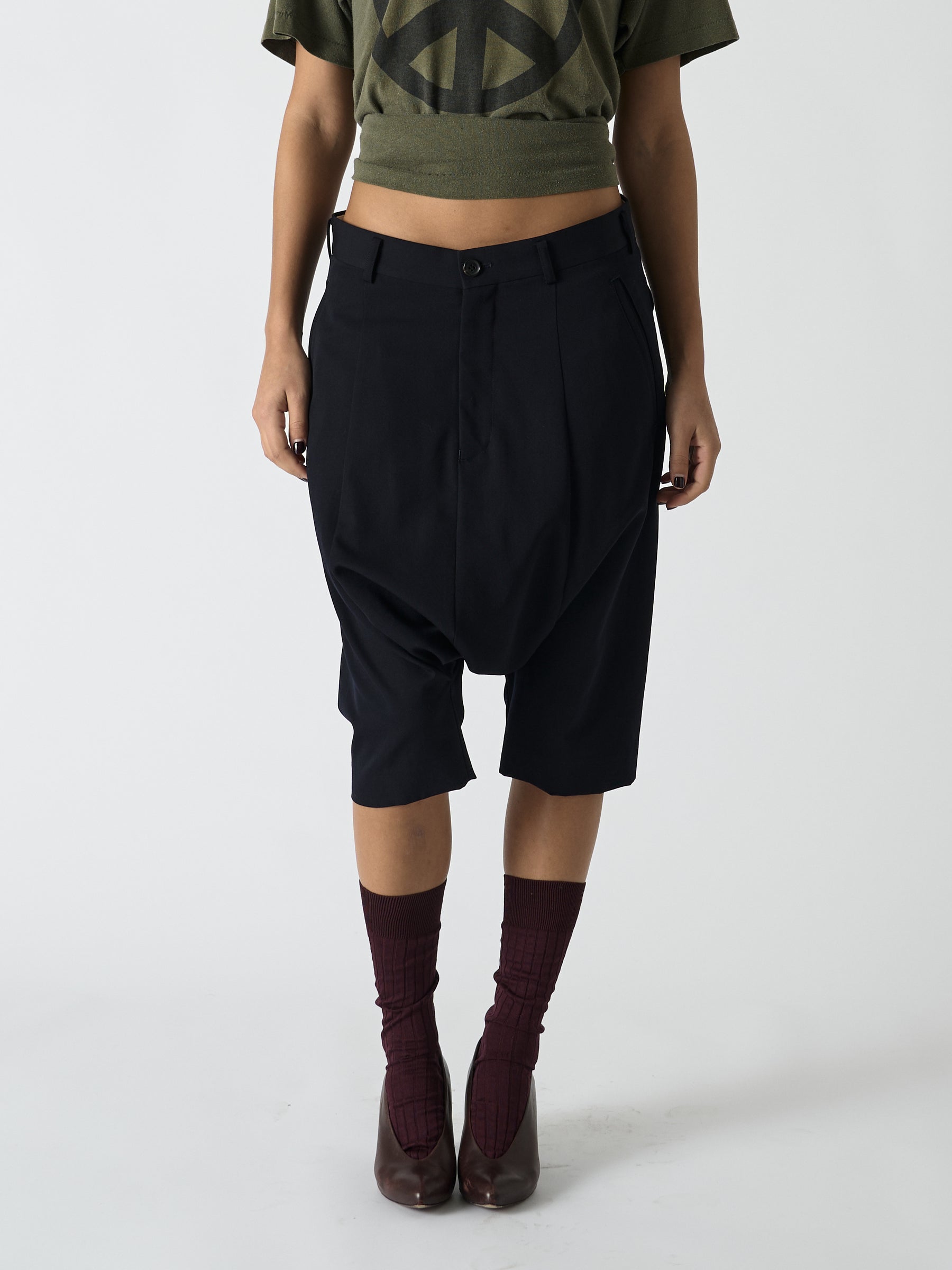 Wool Capri Trousers  - Comme des Garçons