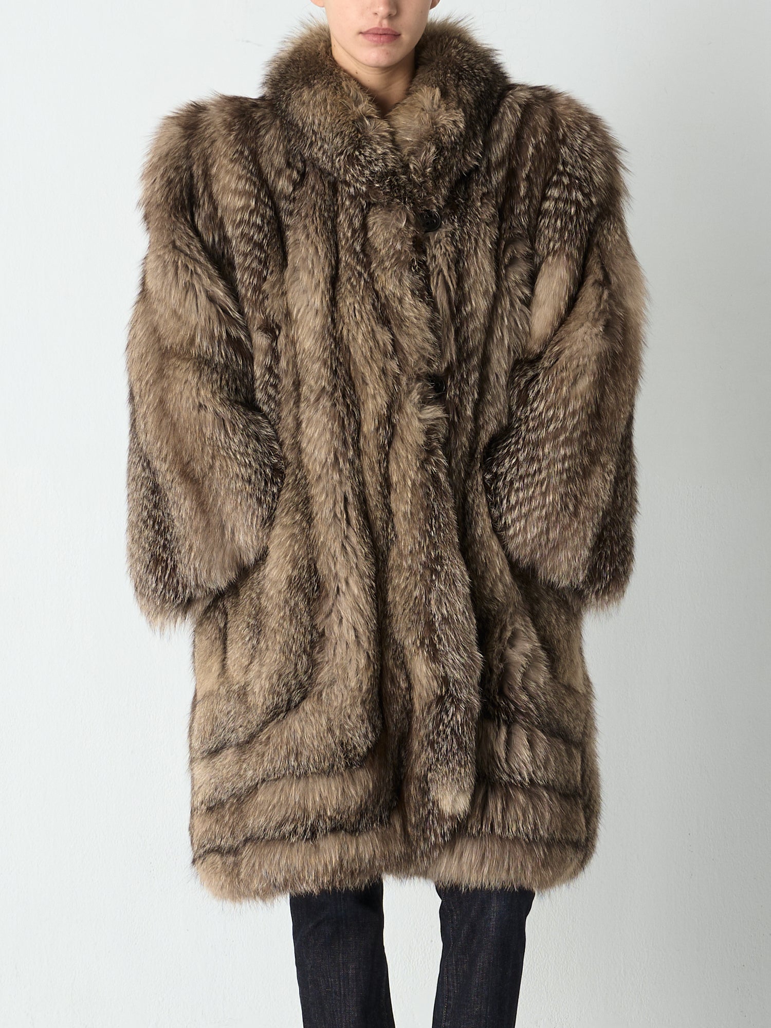Silver Fox Fur Coat