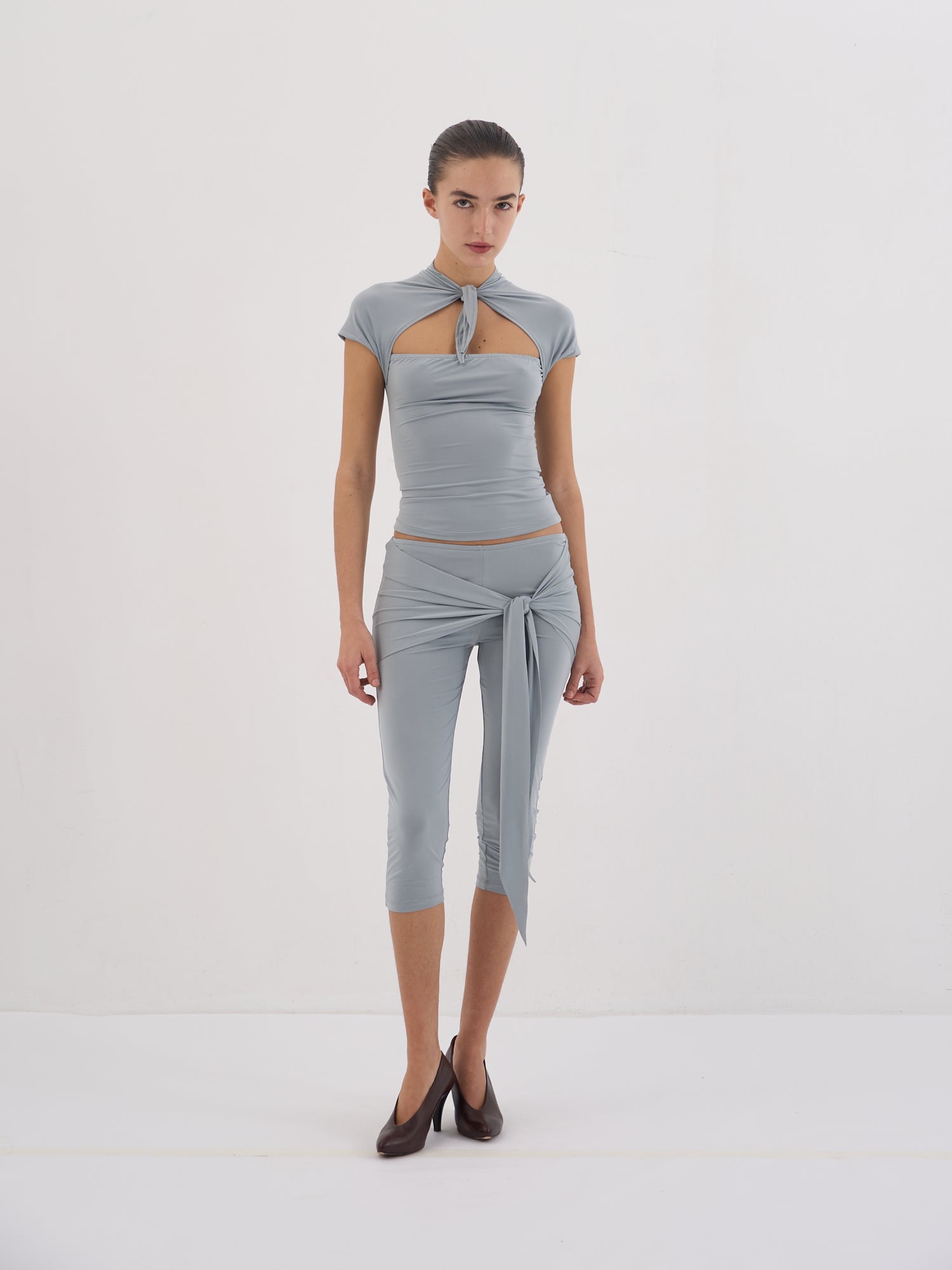 Daphne Top - Pearl Grey