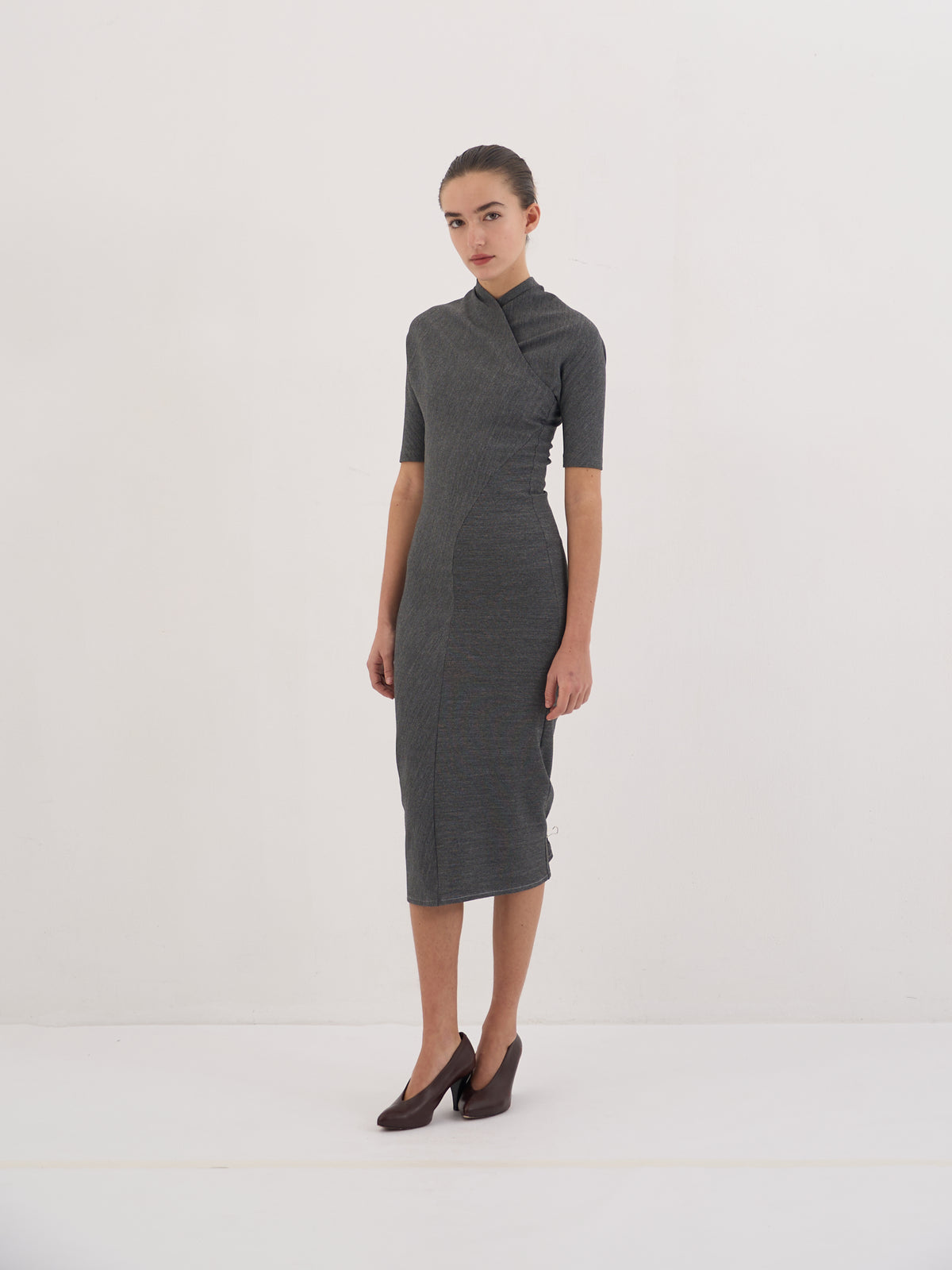 Long Drapée Dress - NUOVO Upcycled - additional