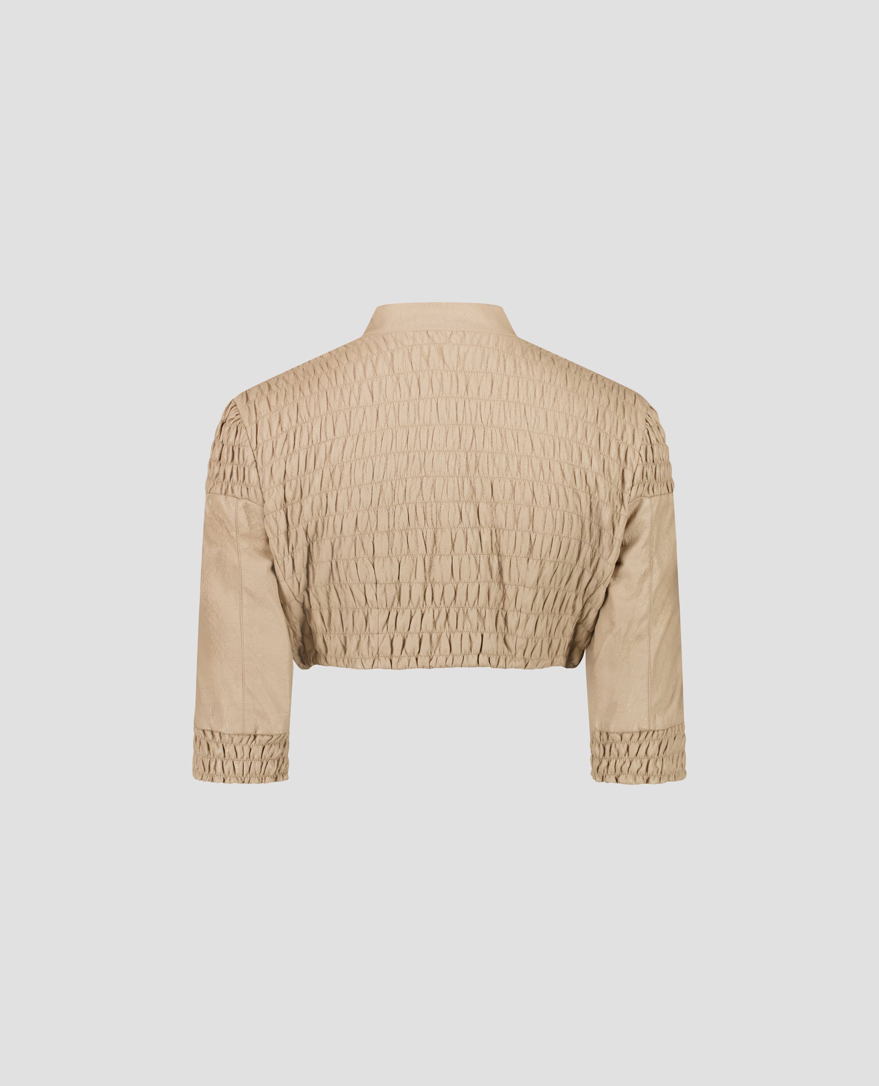 Leather Cropped Jacket