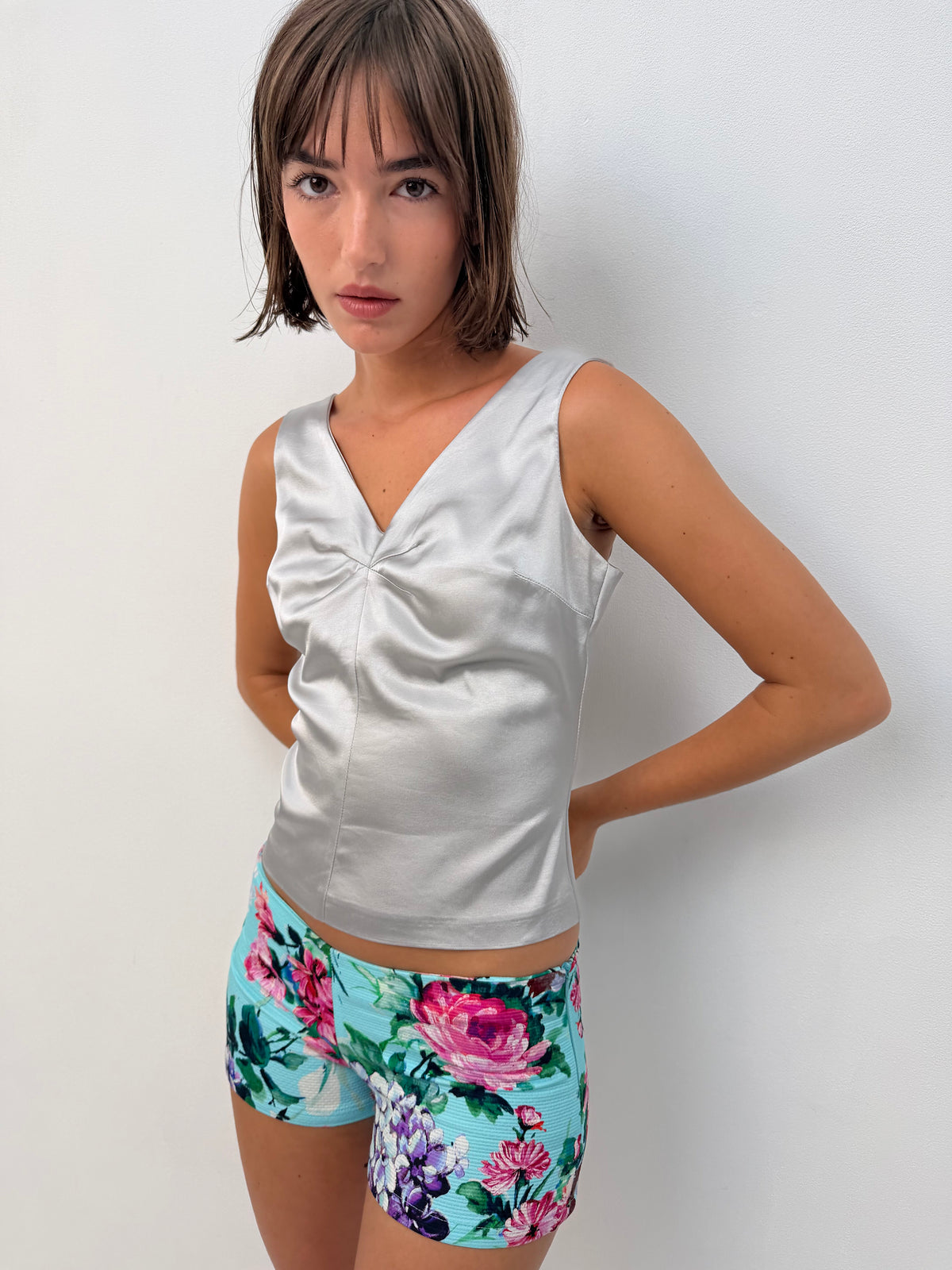 Flowers Mini Shorts