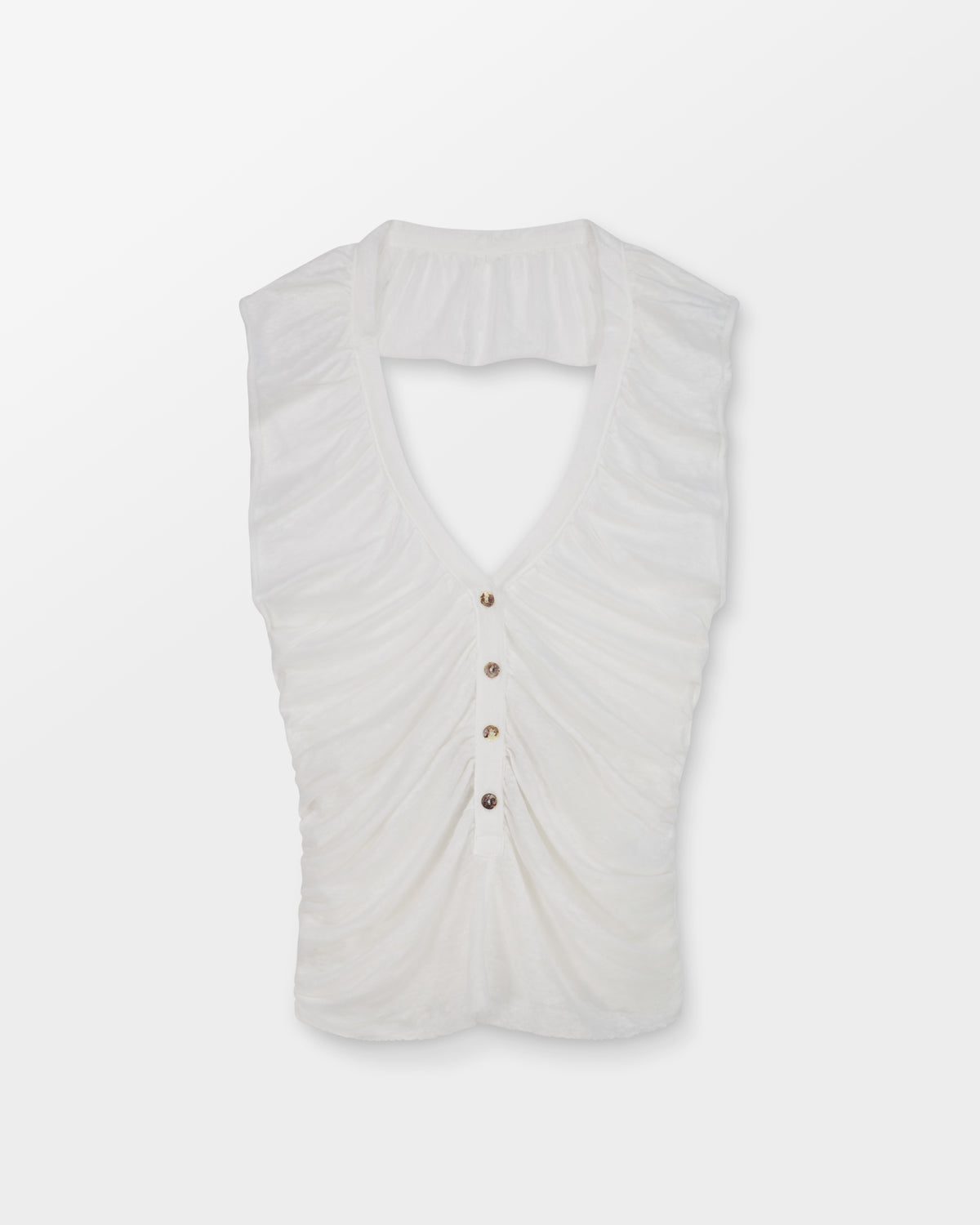 Linen Button Top