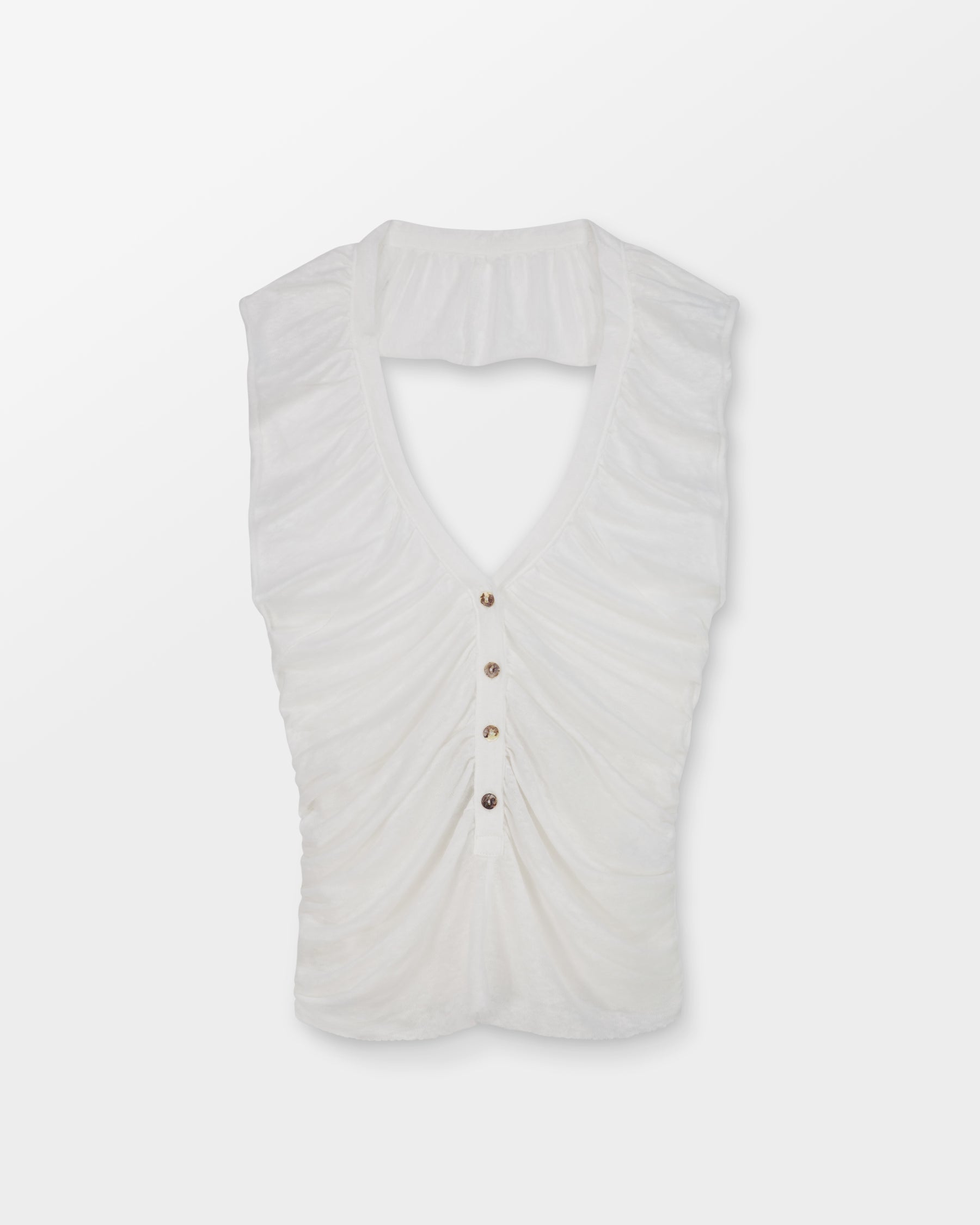 Linen Button Top