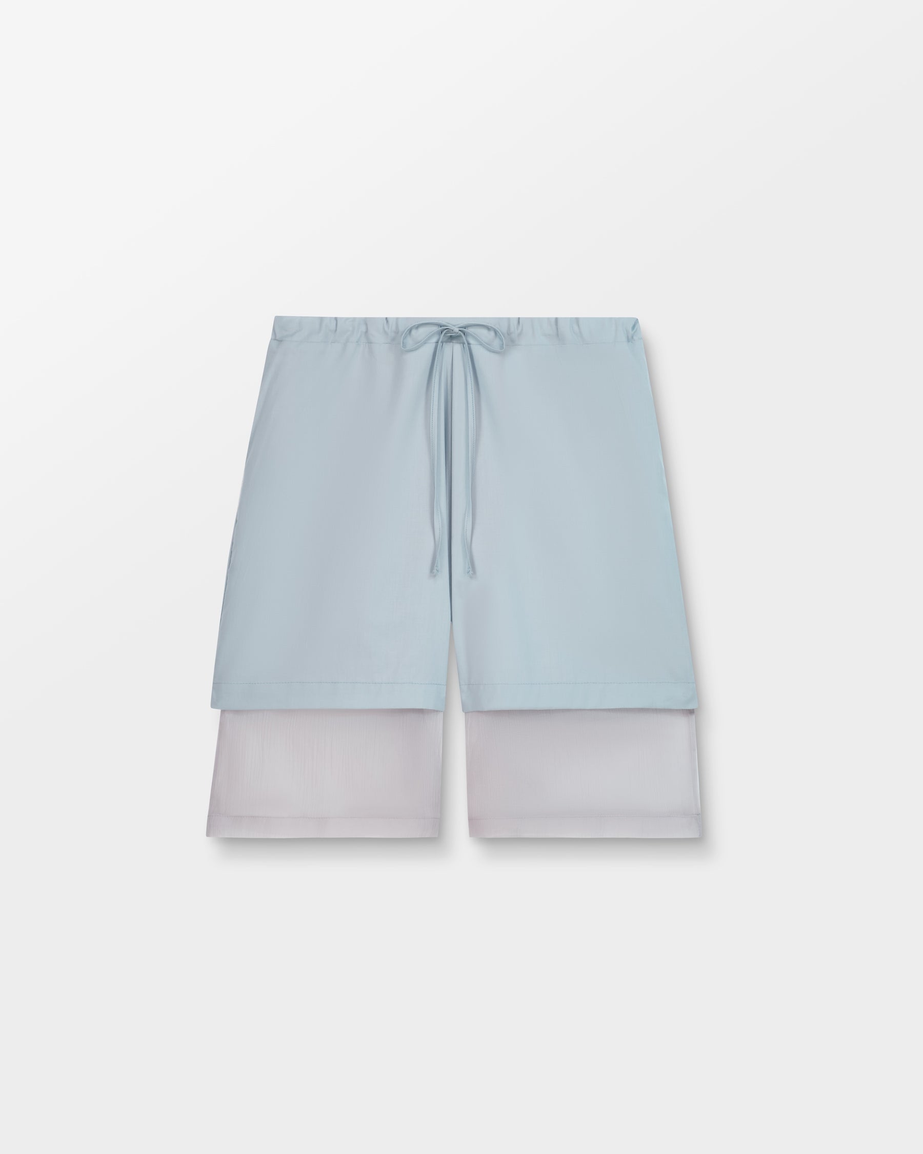 Silk & Cotton Layered Shorts