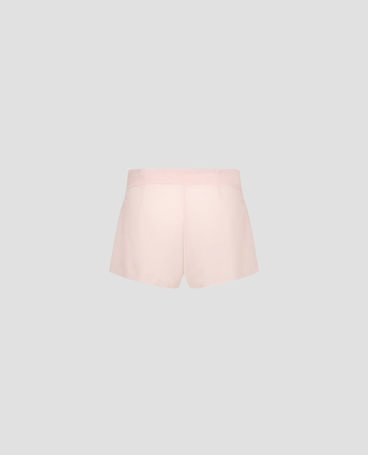 Pink Lingerie Buttoned Silk Shorts